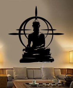 Buddha Chakra Meditation Vinyl Decal Sticker Wall Art